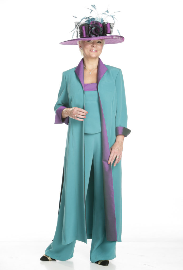 3 Piece Silk Coat, Bodice and Trousers