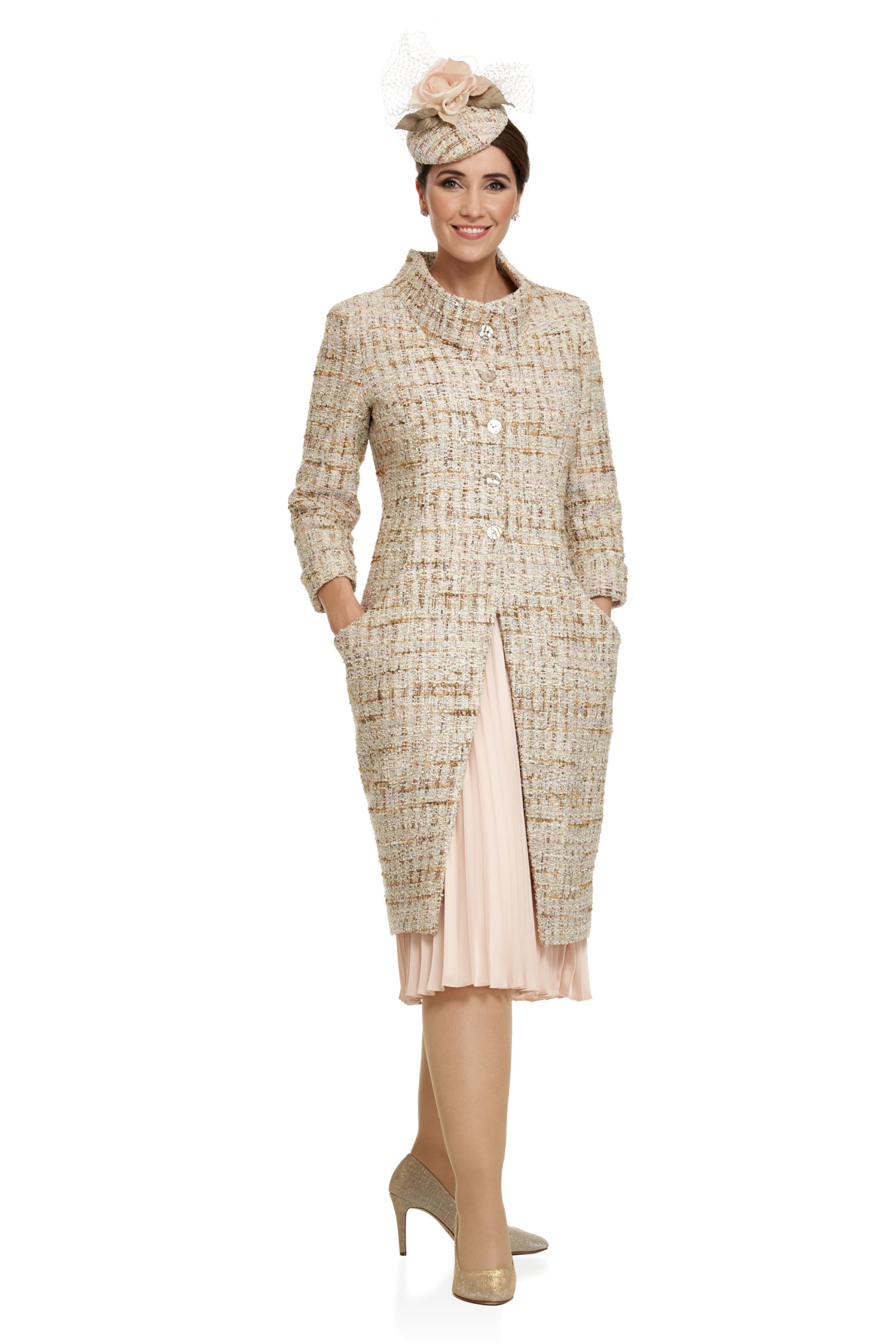 Chanel Style Coat & Pleated Dress | Joyce Young Design Studios