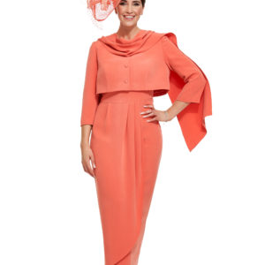 Cropped Jacket over Tulip Dress and Wrap