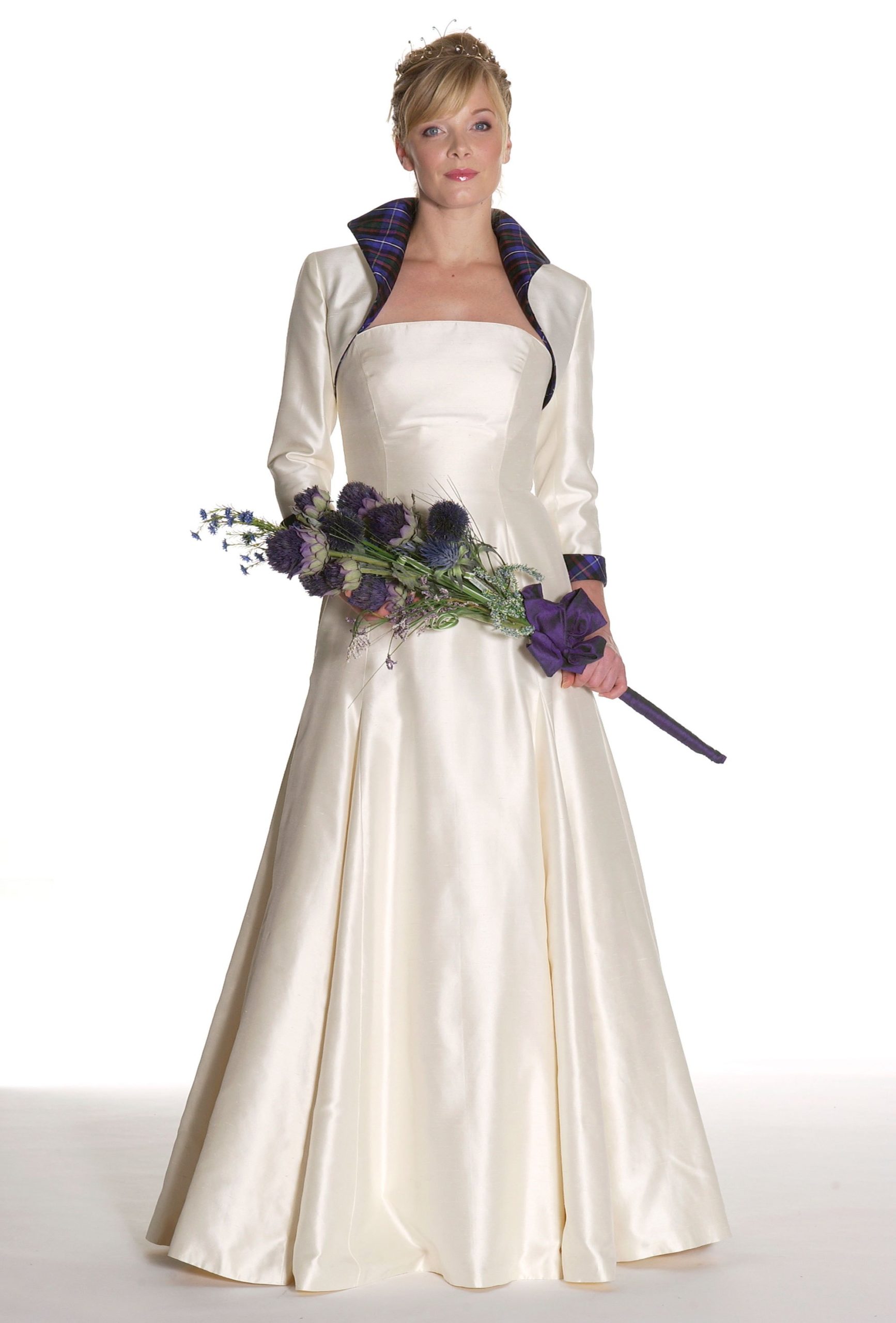 Eriskay Tartan Wedding Dress Joyce Young Collection Tartan Brides Skye