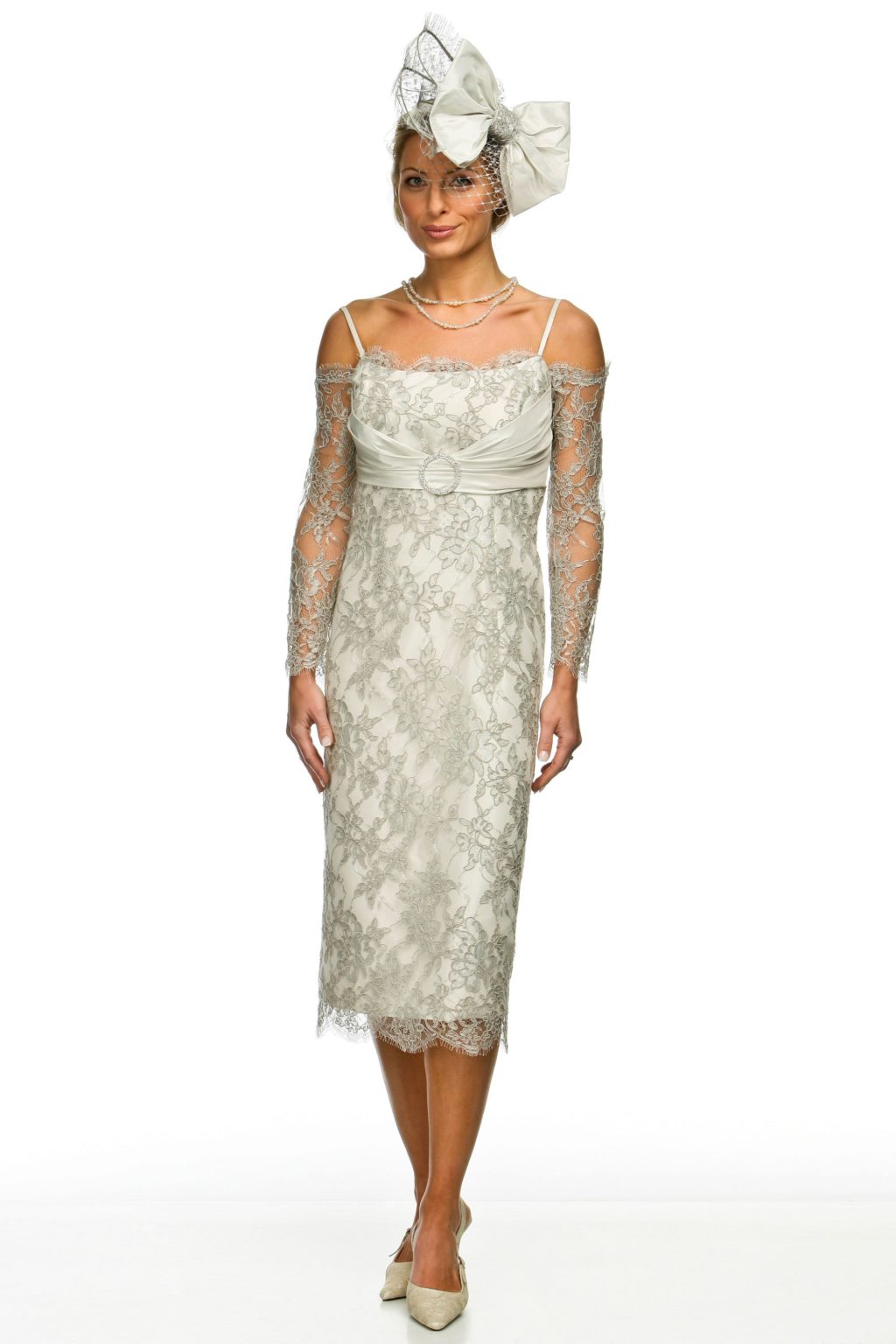 Vintage Lace Dress & Stole Mother of the Bride/ Groom Joyce Young