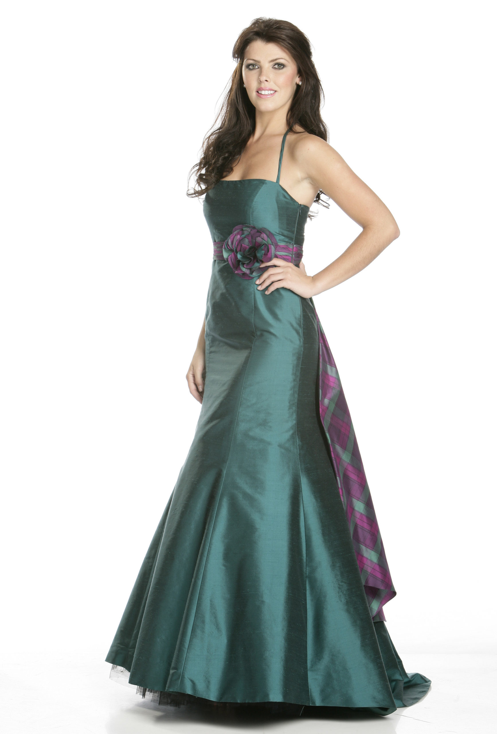 Morven Tartan Evening Dress Joyce Young London Glasgow