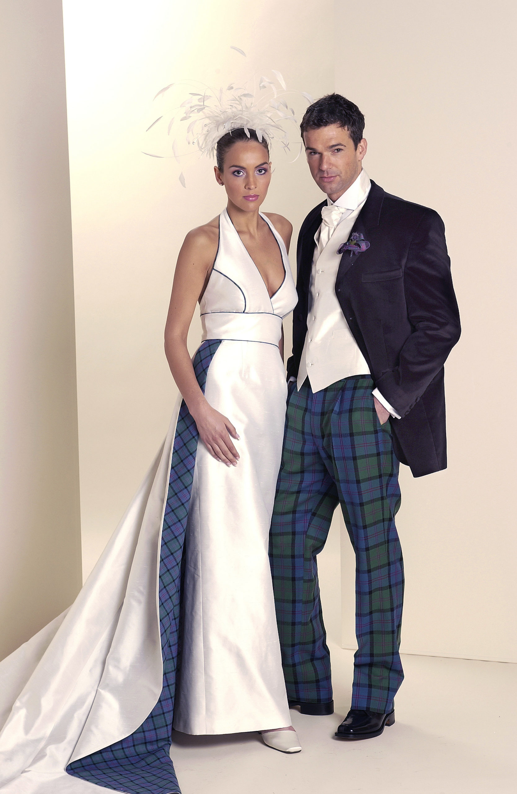 Abigail Wedding Dress With Tartans | Pro Scottish LLC