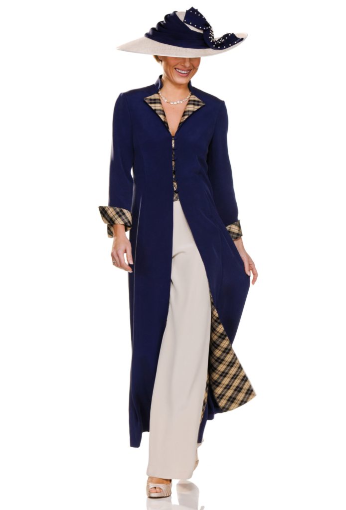 Joyce Young Mother of the Bride Tartan Trouser Outfit