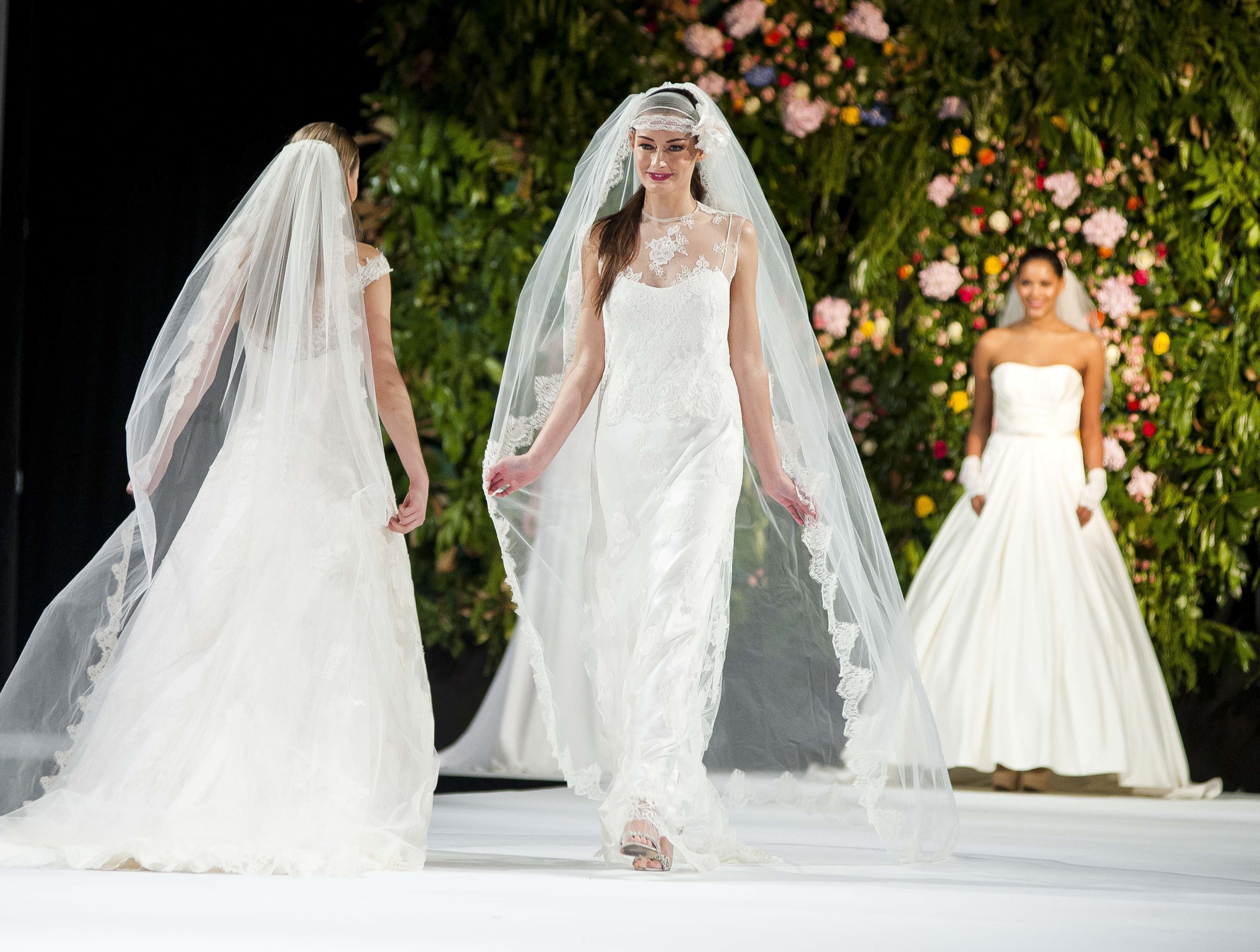 Selection of Joyce Young designs for brides