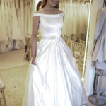 Silk wedding dress
