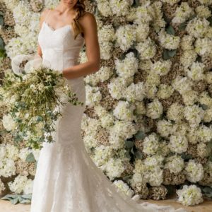 Gillian Lace Fishtail Wedding Dress