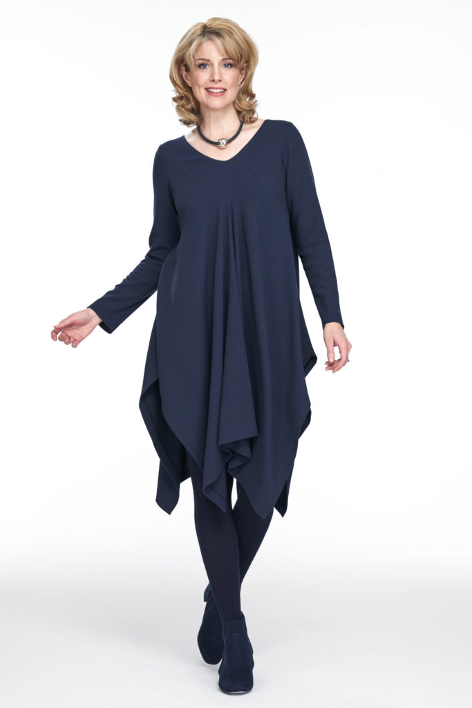 crepe overhead tunic perfect for autumn