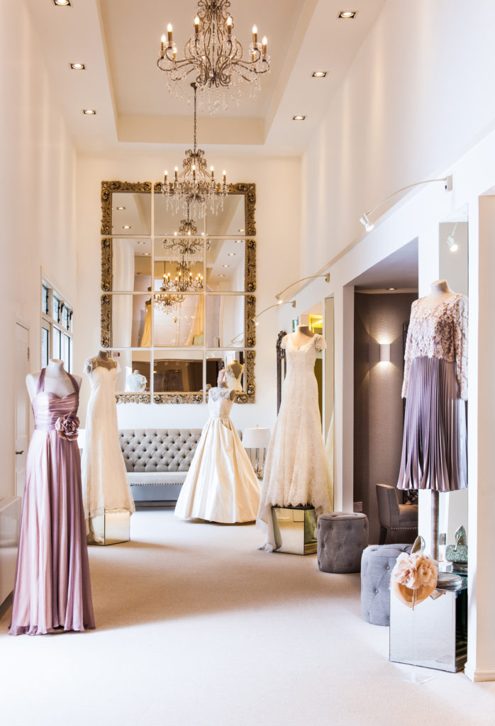Glasgow elegant bridal store luxury
