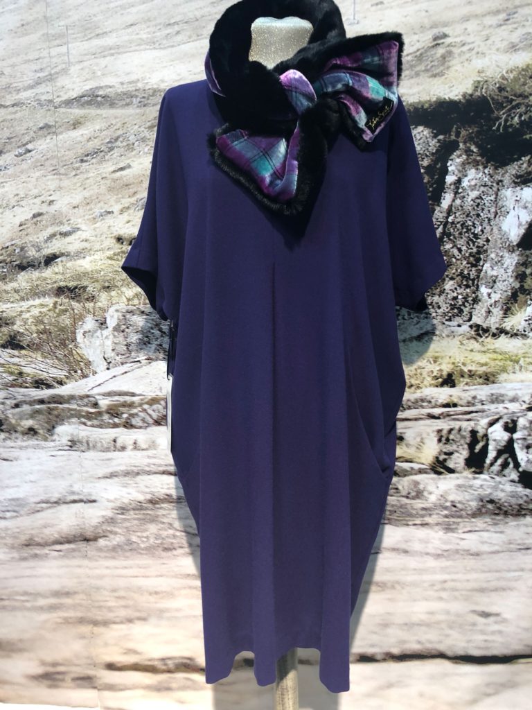 Soft crepe short sleeve dress in 12 colours