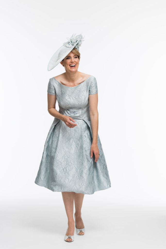 Fifties Style Jacquard Dress