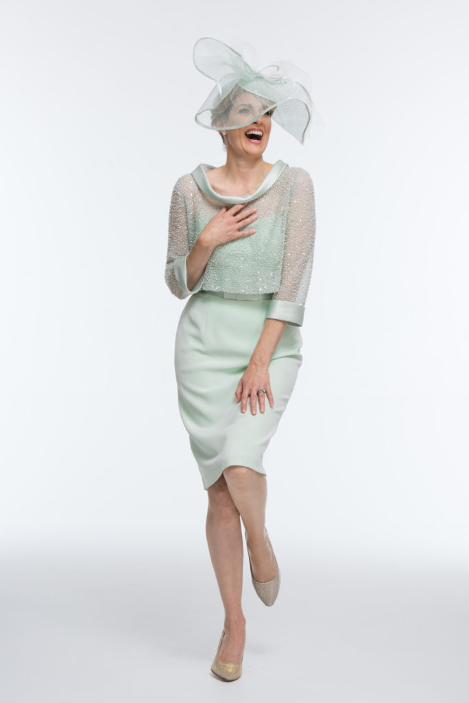 3 Piece Silk Dress and Beaded Top And Overskirt