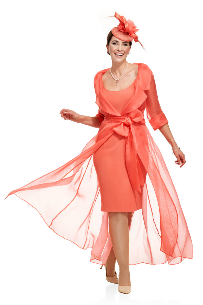 See through silk organza coat