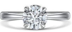 ROX Classic round solitaire ring