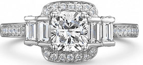 ROX Jewellery Vintage Art-Deco inspired Ring 