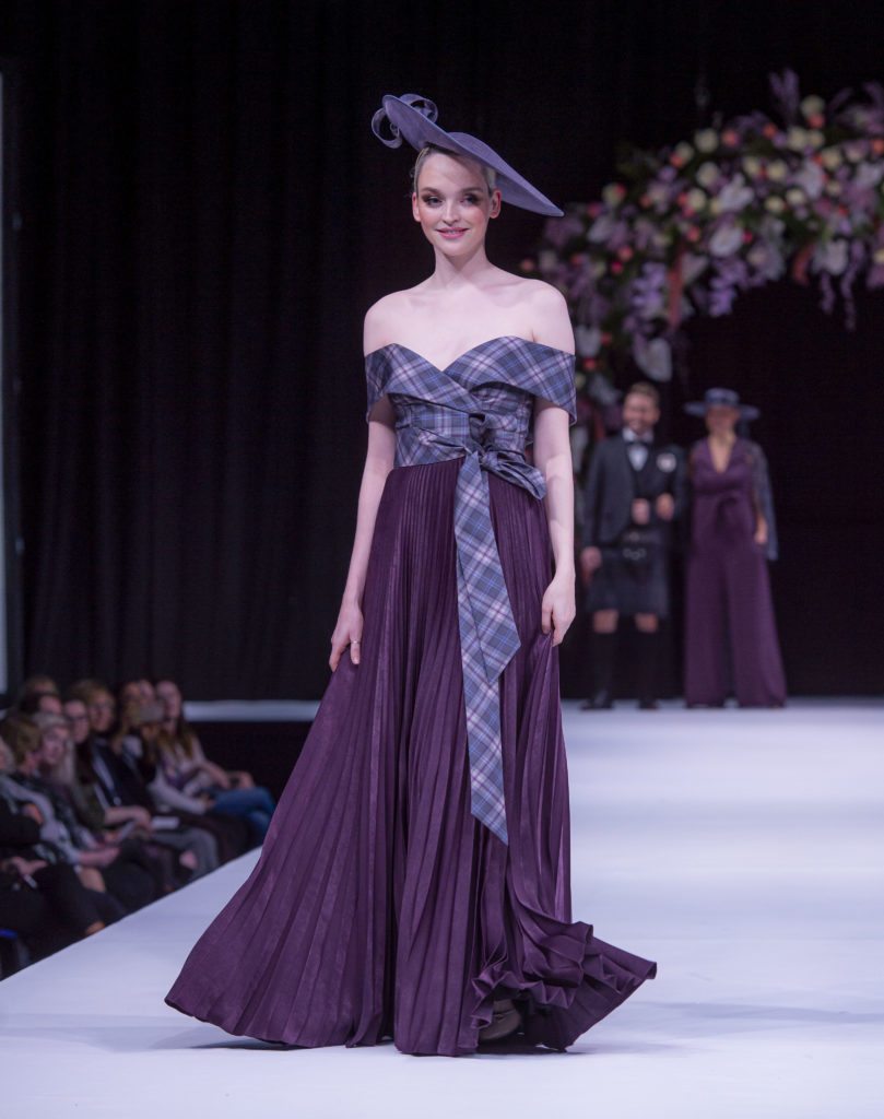 Scottish wedding show mother of the bride and groom special occasion wear SWS 2020 Feb. Joyce Young and MacGregor MacDuff photographs by Alan Peebles