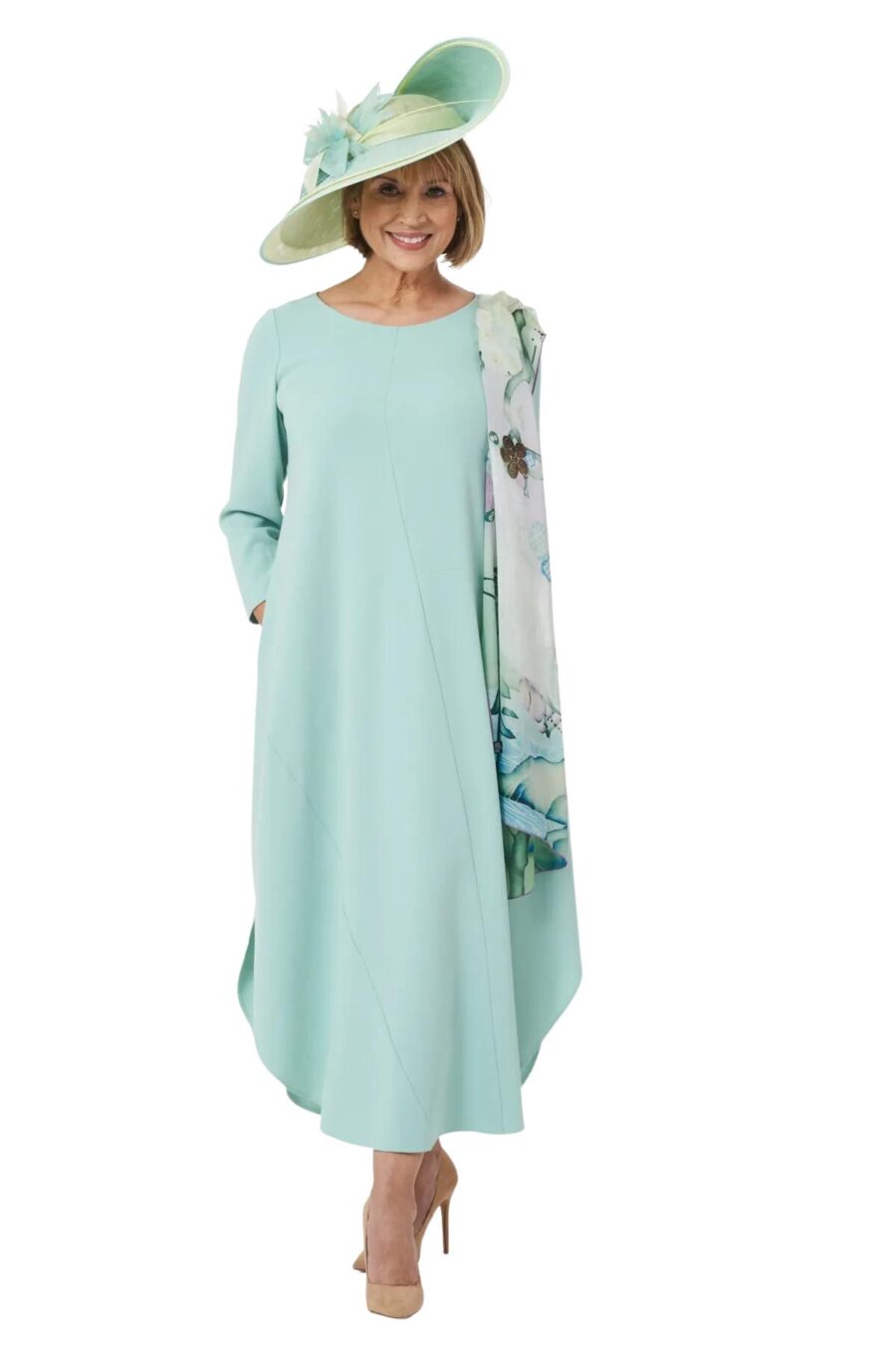 contemporary modern mother of the bride or groom dress elegant