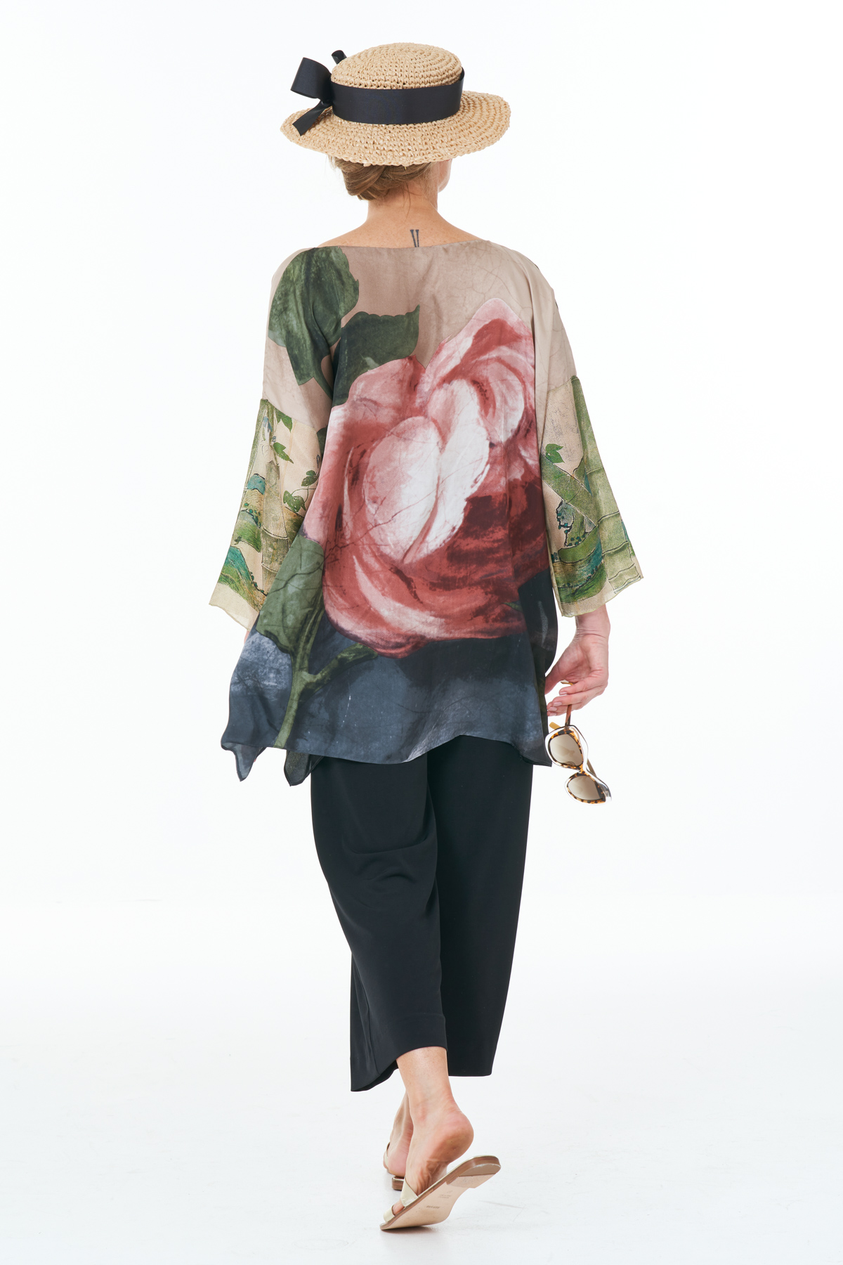 RK 04 - Raness Silk Flower Fringes Tunic