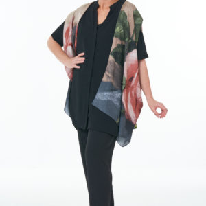 Black Trousers and Silk Kimono