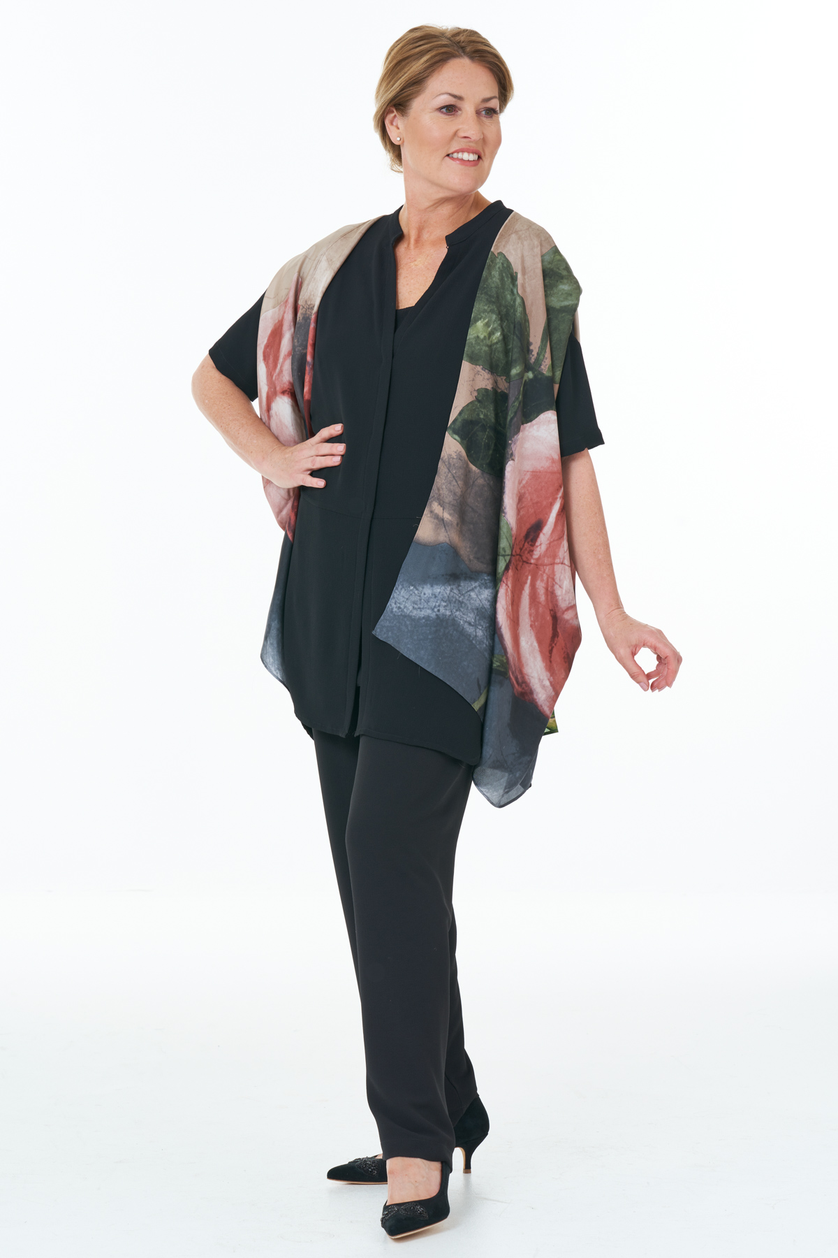 Black Full Length Trousers - Joyce Young
