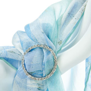 Single Tier Round Diamanté Buckle Accessories