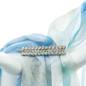 Double Tier Straight Diamanté Buckle Accessories
