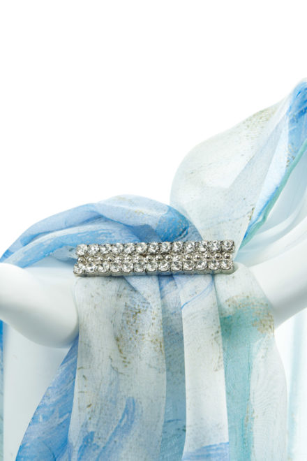 Double Tier Straight Diamanté Buckle Accessories
