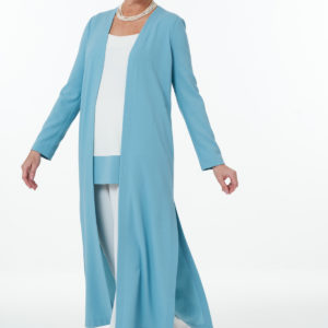 Duck egg and ivory trouser outfit-Main
