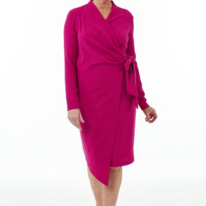 Fuchsia Wrap dress