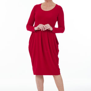 Christmas outfit Red Hammer Skirt Dress
