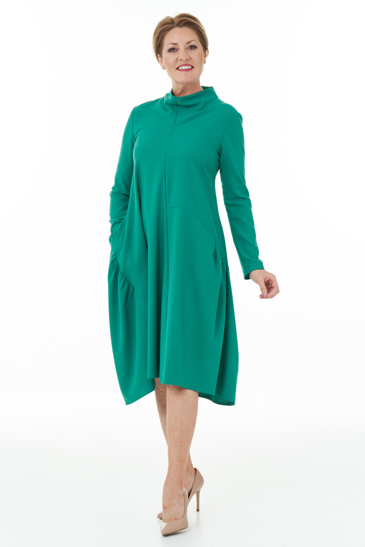 Japanese Style Dress in Jade | Joyce Young