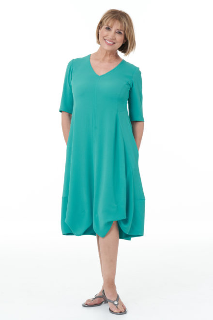 Short Sleeved Bubble Dress, Jade Short Sleeved Bubble Dress