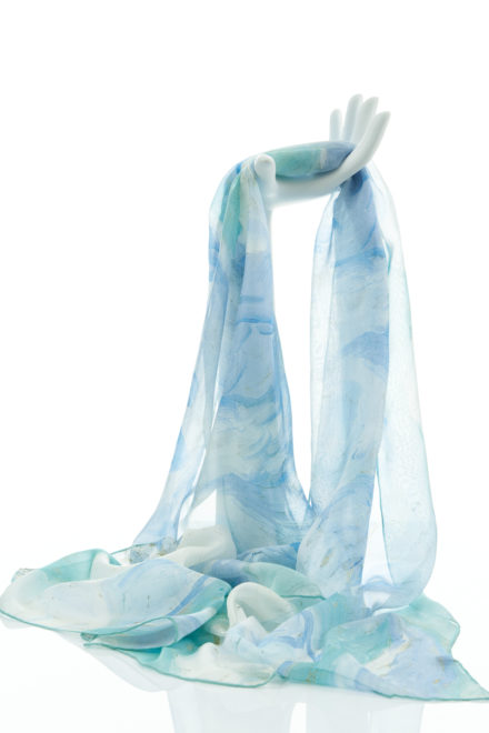 Van Gogh Wheatfield Chiffon Scarf