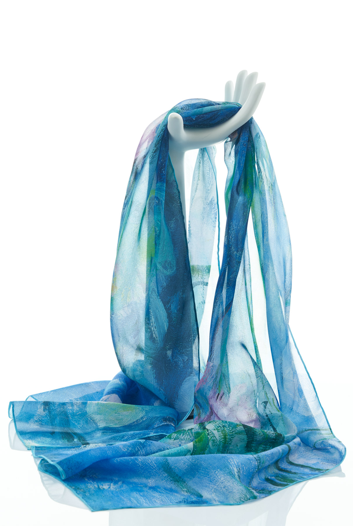 Monet Water Lilies Chiffon Scarf Joyce Young