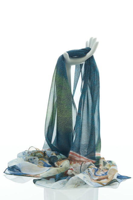 Renoir Boating Party Chiffon Scarf
