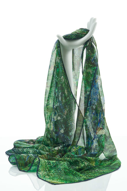Monet Pond Chiffon Scarf