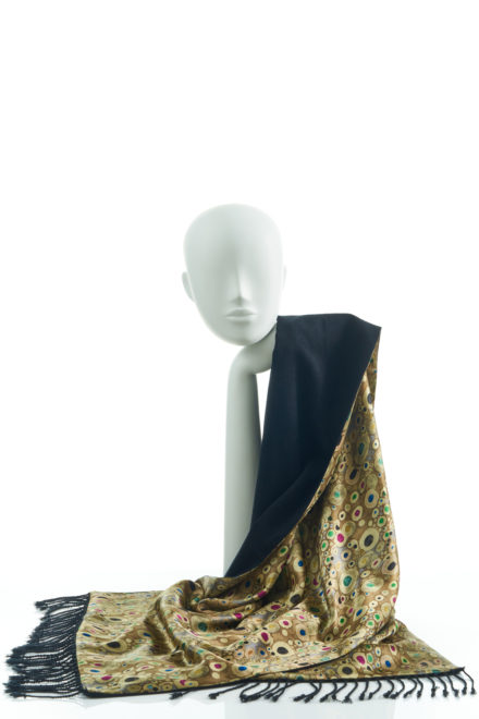 Silk Wrap in Gold