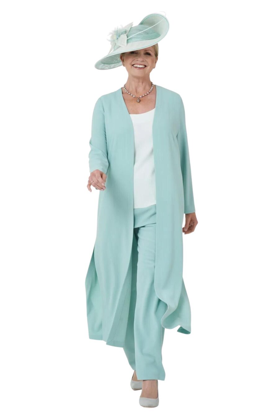 mint trouser and coat mother of the bride outfit signature collection joyce young