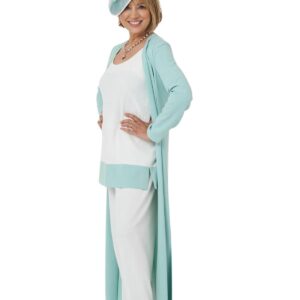 ivory trouser outfit and coat for mother of the bride petite trouser suits