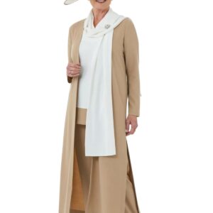 camel coat mother of the bride and groom petite plus size trouser suits