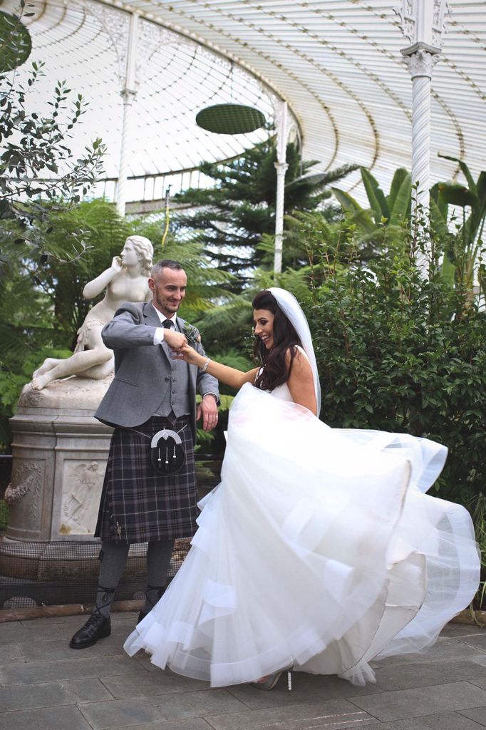 Amelia and Michael on their wedding day