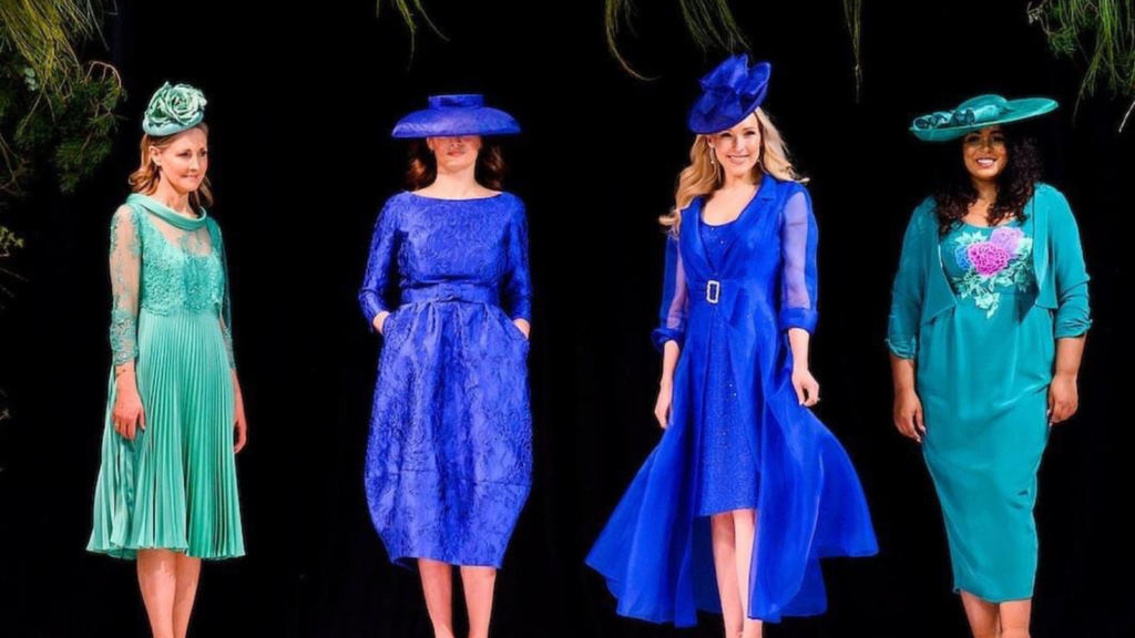 elegant mother of the bride dresses in blue
