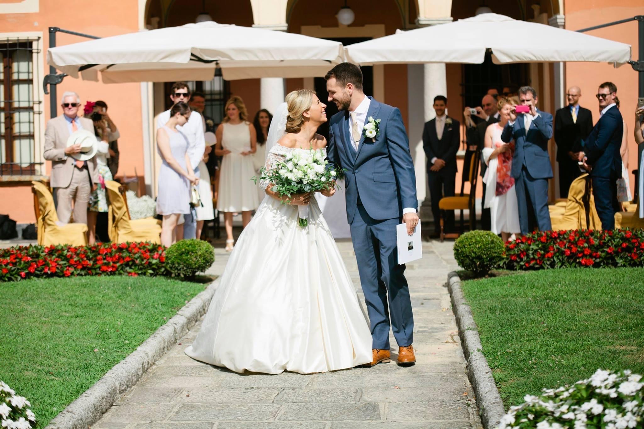 couture lace wedding dress italy lake como