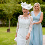 bespoke mother of bride outfit and hat