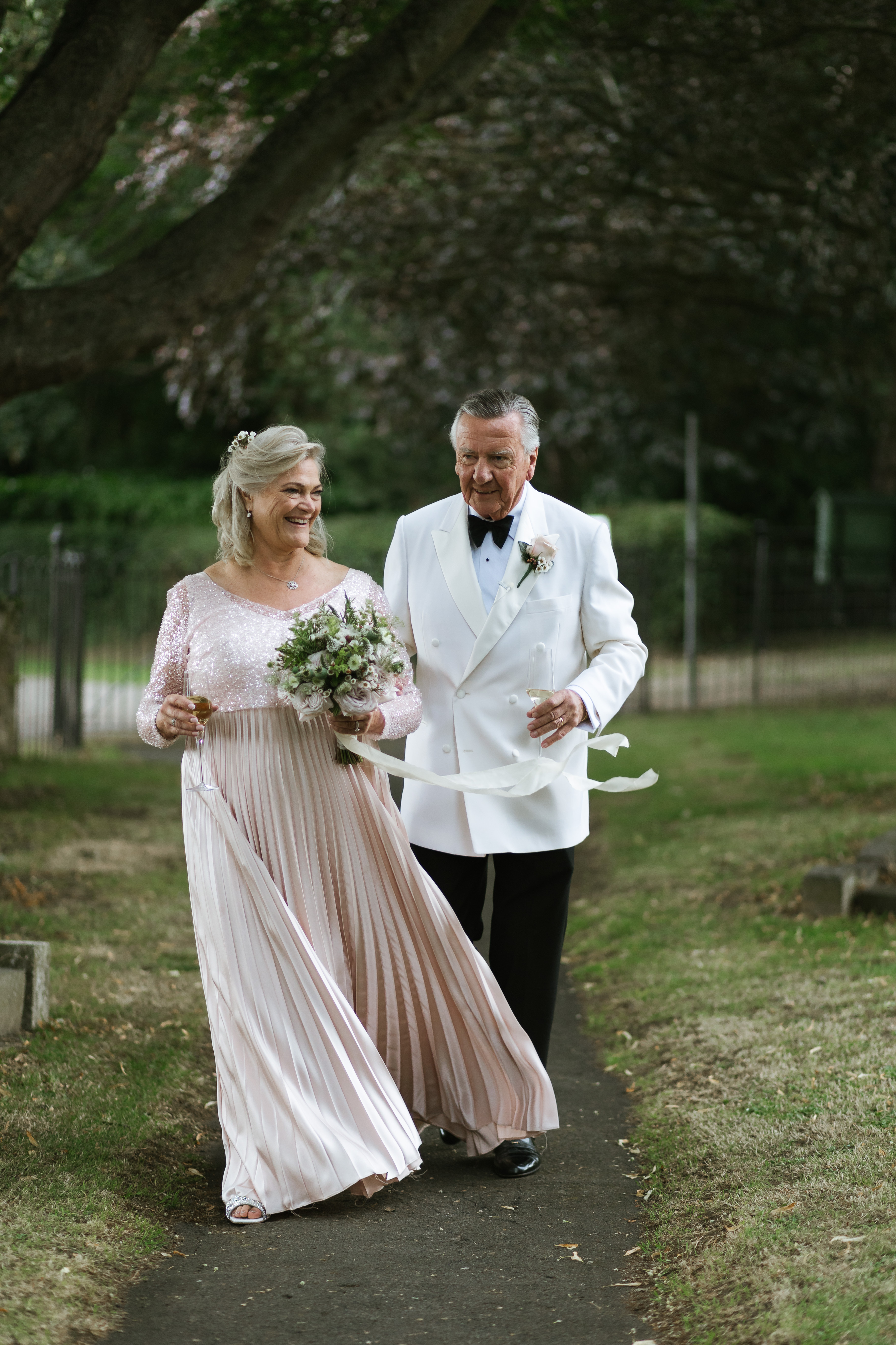 real life older bride on her wedding day
