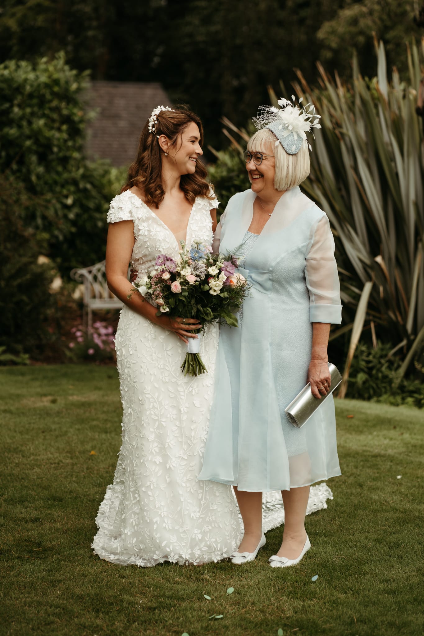 bespoke mother of the bride outfit blue by joyce young colle