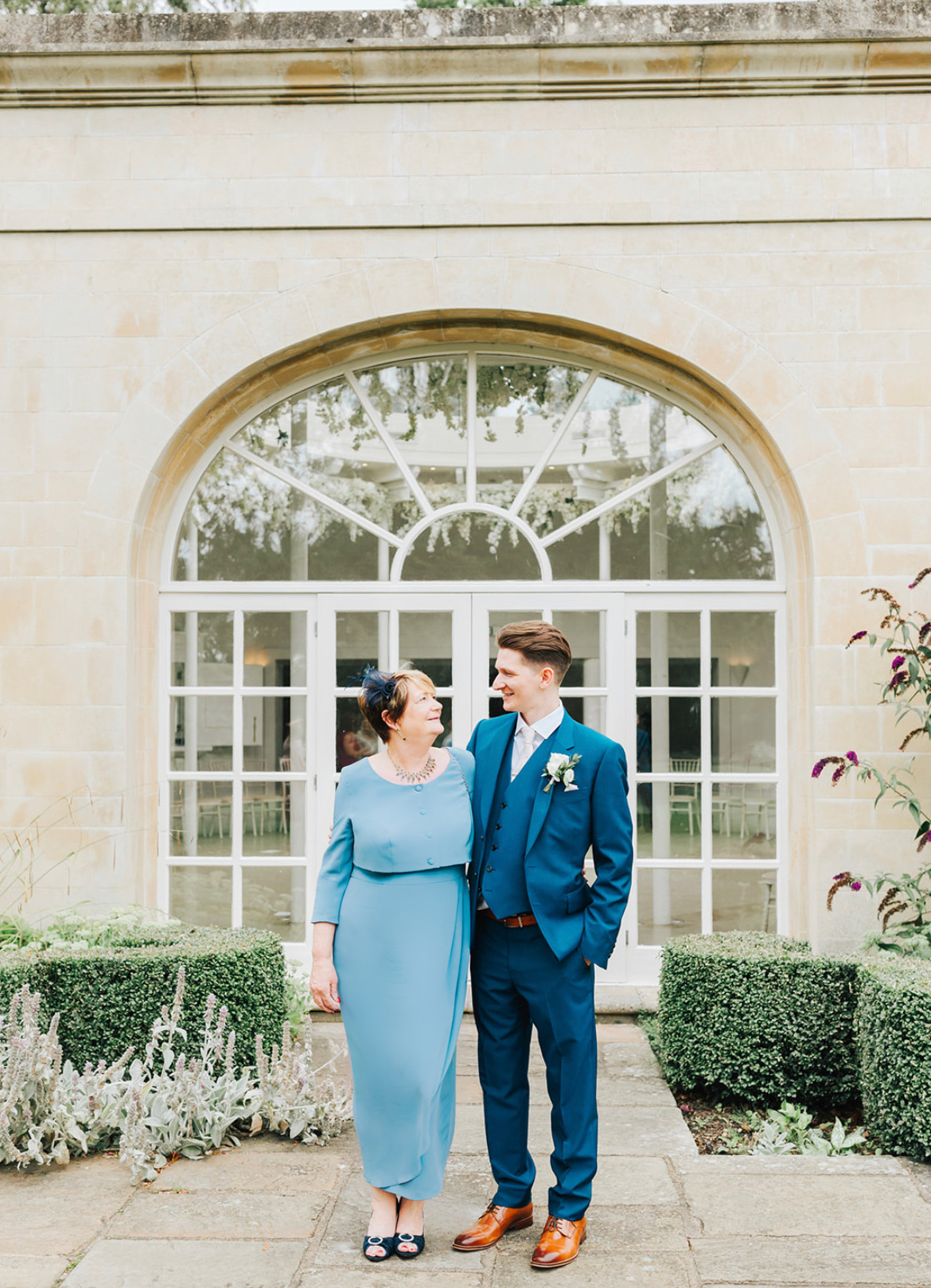 joyce young collections jacket and dress in blue mother of the groom